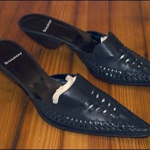 Shalison Black Italian Chic Mules/Slides